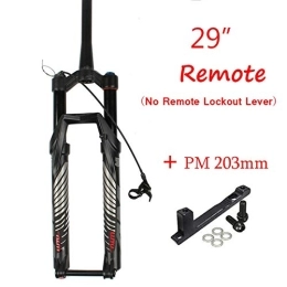 Z-LIANG Mountain Bike Fork Z-LIANG MTB Suspension Air Fork 26 27.5 29' Tapered Steer Mountain Bicycle Fork 140mm Travel Bike Forks Crown / Remote Lockout (Color : 29 remote 203)