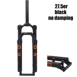 Z-LIANG Mountain Bike Fork Z-LIANG Suspension Bicycle Fork 27.5 / 29inch Straight Tube Disc Brake Rebound Adjust Air-Fork Magnesium Alloy Mountain Bikes Parts (Color : 27.5 not rebound)