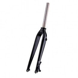 Zatnec Spares Zatnec 3K Full Carbon Fiber Bike Front Fork 1-1 / 8'' (28.6mm) Suspension Forks Ultralight For Road Bikes Disc Brake (Size : 27.5inch)