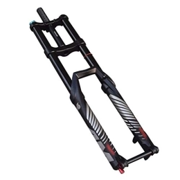 ZCXBHD Mountain Bike Fork ZCXBHD 27.5 / 29 Inch Mountain Bike Double Shoulder Fork Bike Suspension Fork, With Damping Barrel Shaft Bicycle MTB Front Fork Shock Absorber Front Fork (Color : 29 Inch)