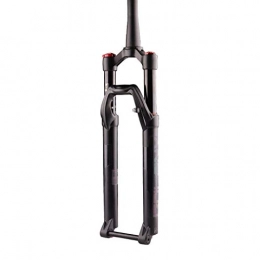 ZCXBHD Mountain Bike Fork ZCXBHD 27.5 29 Inch Mountain Bike Fork Travel 100mm Bicycle Air Suspension Fork With Damping Adjustment Thru Axle 15mm 1-1 / 2" ABS Lockout HL (Size : 29in)
