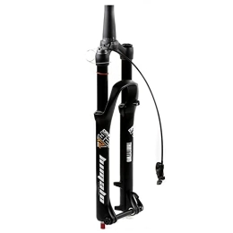 ZCXBHD Mountain Bike Fork ZCXBHD Air MTB Bicycle Fork 26 27.5 29 inch Mountain Bicycle Suspension Forks 1-1 / 2" Tapered Tube Rebound Adjust Thru Axle 15 mm Travel 100mm Disc Brake (Color : Tapered Remote, Size : 29 inch)