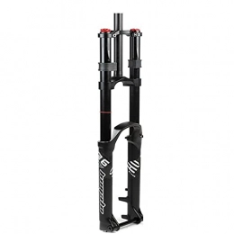 ZCXBHD Mountain Bike Fork ZCXBHD Mountain Bicycle Double Shoulder Suspension Forks 27.5 / 29 inch Air MTB Bike Front Forks 1-1 / 8" Disc Brake Travel 170mm Thru Axle 15mm Rebound Adjust for 1.5-3.0" Tires