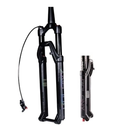 ZCXBHD Mountain Bike Fork ZCXBHD Mountain Bike Suspension Fork 27.5 / 29 inch Air MTB Bicycle Fork 1-1 / 2" Tapered Tube Rebound Adjust Thru Axle 15 X100 mm Travel 100mm Disc Brake (Color : Tapered Remote, Size : 27.5 inch)