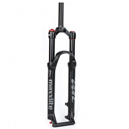 ZCXBHD Mountain Bike Fork ZCXBHD MTB Mountain Bike Air Suspension Forks 26 27.5 29 inch Damping Rebound Adjustment Aluminum Alloy MTB Front Forks Travel 100mm QR 9mm Disc Brake (Color : Straight Manual, Size : 27.5 inch)