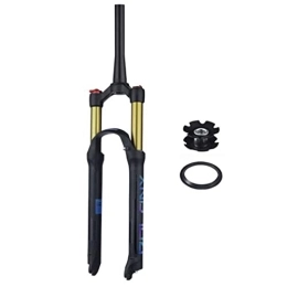 ZECHAO Spares ZECHAO 1-1 / 2" Bicycle Shock Absorber Forks, Rebound Adjustment 26 / 27.5 / 29in Quick Release Stroke 125mm MTB Bicycle Air Front Fork Accessories (Color : Gold-Manual Lock, Size : 29inch)