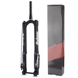 ZECHAO Mountain Bike Fork ZECHAO 1-1 / 2" MTB Bicycle Front Fork, Aluminum Alloy Stroke 140mm Bicycle Shock Absorber Forks 15 * 110mm Axle Inverted Fork Accessories (Color : Remote Lock, Size : 26inch)