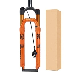 ZECHAO Mountain Bike Fork ZECHAO 1-1 / 2" MTB Bicycle Suspension Fork, 27.5 / 29inch Aluminum Alloy Air Supension Front Fork 9mm Axle Rebound Adjustment 120mm Travel Accessories (Color : Orange, Size : 27.5inch)