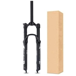 ZECHAO Mountain Bike Fork ZECHAO 1-1 / 8" Mountain Bicycle Suspension Forks, Stroke 120mm Air Fork 26 / 27.5 / 29in Disc Brake 9 * 100mm Magnesium Alloy Bike Fork Accessories (Color : Black-Manual Lock, Size : 27.5inch)