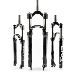 ZECHAO Mountain Bike Fork ZECHAO 1-1 / 8" Mountain Bike Suspension Fork, 29inch Aluminum Alloy Oil Pressure Locking 110mm Travel 100 * 9mm Shock Absorber Mountain Bike Accessories (Color : Manual Lock, Size : Balck- 29inch)