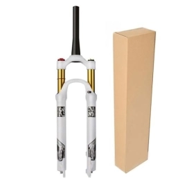 ZECHAO Spares ZECHAO 1-1 / 8" Mountain Bike Suspension Forks, 26 / 27.5 / 29in Aluminum Alloy 9mm Quick Release Tapered 1-1 / 2" 120mm Travel Air Bike Front Fork (Color : Tapered Manual Lock, Size : 27.5inch)