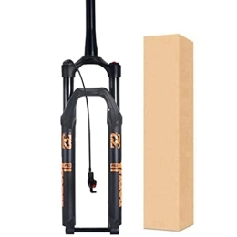 ZECHAO Spares ZECHAO 100 * 15mm Axle Bicycle Shock Absorber Forks, 27.5 / 29" Disc Brake Tapered 1-1 / 2" Stroke 140mm Air Mountain Bike Suspension Fork Accessories (Color : Black, Size : 29inch)