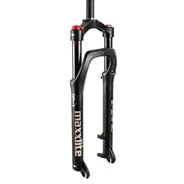 ZECHAO Mountain Bike Fork ZECHAO 120mm Travel Bicycle Shock Absorber Forks, Aluminum Alloy 20 / 26 * 4.0 Tire Straight 1-1 / 8" Snow Beach Vehicle Electric Bicycle 9 * 135mm Accessories (Color : Black, Size : 26inch)