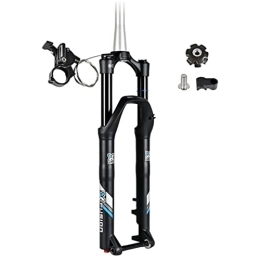 ZECHAO Spares ZECHAO 120mm Travel Suspension Front Fork, 27.5 / 29in Disc Brake 15 * 110mm Axle Rebound Adjustment Mountain Bike, Off-road, XC, Downhill Bicycle Accessories (Color : Remote Lock, Size : 29inch)