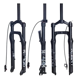 ZECHAO Spares ZECHAO 135mm Travel 1-1 / 8" Bike Suspension Fork, Rebound Adjustment Magnesium Alloy Manual / Crown Lockout 9 * 135mm Axle Air Suspension Fork Accessories (Color : Remote Lock, Size : Undamped)