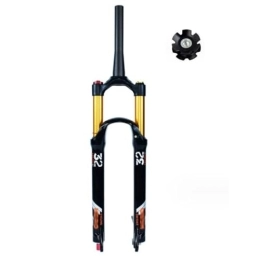 ZECHAO Spares ZECHAO 140mm Travel Bicycle Air MTB Front Fork, Ultralight Gas Shock Absorber 26 27.5 29in Rebound Adjustment Mountain Bike / XC / AM / FR Forks (Color : Tapered Manual Lock, Size : 29inch)