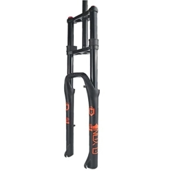 ZECHAO Mountain Bike Fork ZECHAO 20 / 26inch Double Shoulder Bicycle Fork, 170mm Travel Snow Beach Bike Front Fork Air Fork 4.0 Electric Bicycle 9 * 135mm Accessories (Color : Black, Size : 26inch)