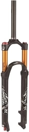 ZECHAO Spares ZECHAO 26 / 27.5 / 29'' Mountain Bike Suspension Forks, Disc Brake Ultralight Air Fork Damping Adjust Travel 100mm QR 9mm Bicycle Front Fork Accessories (Color : Black, Size : 27.5inch)