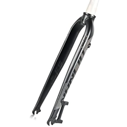ZECHAO Spares ZECHAO 26 27.5 29in / 700C Suspension Front Fork, A-pillar Disc Brake 9 * 100mm Axle Aluminum Alloy Mountain Bike Ultra Light Hard Fork Accessories (Color : Tapered, Size : 27.5inch)