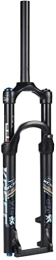 ZECHAO Spares ZECHAO 26 / 27.5 / 29In Bicycle Suspension Fork, Shoulder Control 1-1 / 8" Mountain Ultralight Magnesium Alloy Shock Absorber fork Travel 100mm Accessories (Color : Black, Size : 29inch)
