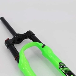 ZECHAO Mountain Bike Fork ZECHAO 26 27.5 29in MTB Bike Suspension Fork, Air Pressure Shock Absorber Bicycle Straight Tube ABS Lock Disc Brake Travel 100mm QR 9mm Accessories (Color : B-Green, Size : 29inch)
