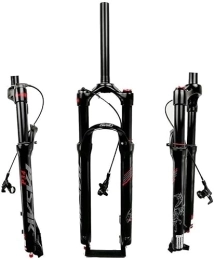 ZECHAO Mountain Bike Fork ZECHAO 26 / 27.5 / 29Inch MTB Bicycle Suspension Forks, Air Shock Absorber Disc Brake Fork Straight 1-1 / 8" Travel 105mm RL for XC / AM / FR Accessories (Color : Bright Black, Size : 26inch)