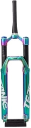 ZECHAO Spares ZECHAO 27.5 / 29er Mountain Bike Front Forks, 1-1 / 2" Bicycle Air MTB Front Fork Travel 160mm Disc Brake Damping Rebound Adjustment Accessories (Color : Colorful, Size : 27.5 inch)