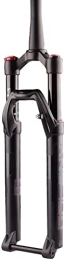 ZECHAO Spares ZECHAO 27.5 29In Mountain Bike Fork, 1-1 / 2" Bicycle Air Suspension Fork with Damping Adjustment Thru Axle 15mm Travel 100mm Accessories (Color : Black, Size : 27.5inch)