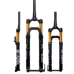 ZECHAO Mountain Bike Fork ZECHAO 27.5 / 29in Mountain Bike Suspension Forks, Aluminum Alloy 15 * 100mm Bicycle Air MTB Front Fork 1-1 / 2" Stroke 120mm Disc Brake Accessories (Color : Manual Lock, Size : 29inch)