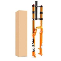ZECHAO Spares ZECHAO 27.5 / 29in MTB Bicycle Suspension Fork, 150mm Travel Double Shoulder Air Fork 9 * 100mm Disc Brake Air Supension Front Fork Accessories (Color : Orange, Size : 29inch)