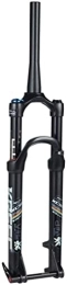 ZECHAO Mountain Bike Fork ZECHAO 27.5 / 29in MTB Suspension Fork, 26" Mountain Bike Aluminum Alloy Cone Disc Brake Damping Adjustment Travel 100mm 1-1 / 8" Accessories (Color : Spinal canal, Size : 29inch)