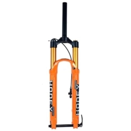 ZECHAO Spares ZECHAO 27.5 / 29in Suspension Fork Bicycle Front, 15 * 100mm Thru Axle 1-1 / 8" Alloy Air Mountain Bike Fork 140 / 160mm Travel Rebound Adjust (Color : Orange-160MM, Size : 29inch)