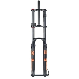 ZECHAO Mountain Bike Fork ZECHAO 27.5 / 29inch Air Mountain Bike Suspension Forks, 150mm Travel Aluminum Alloy Double Shoulder Bicycle Shock Absorber Forks 1-1 / 8" Accessories (Color : Black, Size : 27.5inch)