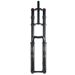 ZECHAO Mountain Bike Fork ZECHAO 27.5 / 29inch Mountain Bike Suspension Forks, Aluminum Alloy 200mm Travel Air Supension Front Fork 20 * 110mm Axle Electric Bicycle Accessories (Color : Black, Size : 27.5inch)