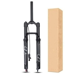 ZECHAO Spares ZECHAO Air Mountain Bike Suspension Fork, 1-1 / 8" Disc Brake Magnesium Alloy Bike Fork 27.5 / 29in Rebound Adjust Air Fork 9 * 100mm Axle Accessories (Color : Remote Lock-140mm, Size : 27.5inch)
