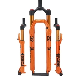 ZECHAO Mountain Bike Fork ZECHAO Air Mountain Bike Suspension Fork 1-1 / 8", MTB Bicycle Front Fork 27.5 / 29in Rebound Adjustment 120mm Travel 9 * 100mm Accessories (Color : Orange, Size : 27.5inch)