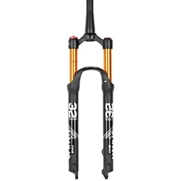 ZECHAO Mountain Bike Fork ZECHAO Air Mountain Bike Suspension Fork, Ultralight Aluminum Alloy 26 27.5 29in Stroke 120mm Air Suspension Fork 9mm Axle Quick Release Accessories (Color : Tapered Manual Lock, Size : 29inch)