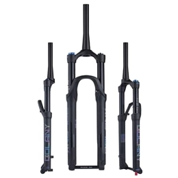 ZECHAO Mountain Bike Fork ZECHAO Air Mountain Bike Suspension Forks, 140mm Travel 27.5 / 29in Bicycle Shock Absorber Forks Rebound Adjust 15 * 110mm Axle with Scale Accessories (Color : Manual Lock, Size : 29inch)
