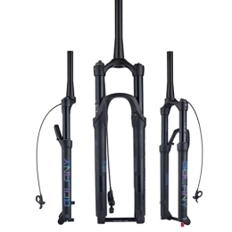 ZECHAO Mountain Bike Fork ZECHAO Air Mountain Bike Suspension Forks, 140mm Travel 27.5 / 29in Bicycle Shock Absorber Forks Rebound Adjust 15 * 110mm Axle with Scale Accessories (Color : Remote Lock, Size : 27.5inch)
