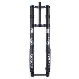 ZECHAO Mountain Bike Fork ZECHAO Air Mountain Bike Suspension Forks, 26 / 27.5 / 29inch Inverted Fork 160mm Travel DH Speed Drop Double Shoulder 15 * 150mm Thru Axle Fork Accessories (Color : Black, Size : 26inch)