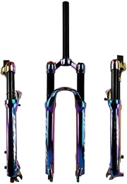ZECHAO Mountain Bike Fork ZECHAO Air MTB Suspension Fork 27.5 / 29in, QR 9mm Travel 100mm Disc Brake Rebound Adjust Ultralight Gas Shock XC Bicycle Fork Accessories (Color : Manual Lockout, Size : 27.5 inch)