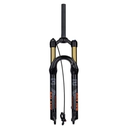 ZECHAO Mountain Bike Fork ZECHAO Air Supension Front Fork 100mm Travel 27.5 / 29in Manual / Crown Lockout Disc Brake XC / AM / FR MTB Bicycle Suspension Fork 1-1 / 8" Accessories (Color : Black-Remote Lock, Size : 27.5inch)