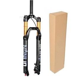 ZECHAO Spares ZECHAO Air Supension Front Fork 26 / 27.5 / 29in, 1-1 / 8" Aluminum Alloy Quick Release 1-1 / 2" Disc Brake Mountain Bike Forks for 1.5-2.45" Tires (Color : Straight Remote Lock, Size : 29inch)