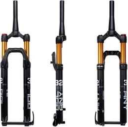 ZECHAO Spares ZECHAO Air Suspension Fork 27.5 29In, Mountain Bike Front Fork1-1 / 2 Travel 100mm Magnesium Alloy Thru Axle 15mm Disc Brake Air Fork Accessories (Color : Manual Lockout, Size : 27.5 inch)