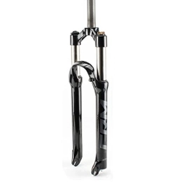 ZECHAO Spares ZECHAO Aluminum Alloy Mountain Bike Fork, 1-1 / 8" 26 / 27.5 / 29in Straight Tube 110mm Travel 9mm Axle Mechanical Locking MTB Bicycle Front Fork Accessories (Color : Black gray, Size : 29inch)