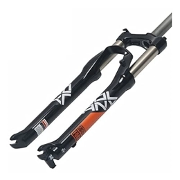 ZECHAO Mountain Bike Fork ZECHAO Aluminum Alloy Shock Absorber Spring Fork, Straight Tube 26 / 27.5 / 29 Inch Manual Lockout MTB Air Fork Stroke 100mm Bicycle Accessories Accessories (Color : Black orange, Size : 27.5inch)
