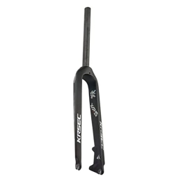 ZECHAO Spares ZECHAO Aluminum Alloy Suspension Fork Bicycle Front, 26 / 27.5 / 29in Mountain Bike Hard Fork 1-1 / 8" Quick Release For Bicycle Accessories Accessories (Color : Carbon fiber, Size : 26inch)