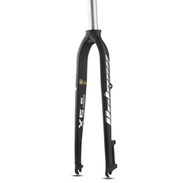 ZECHAO Spares ZECHAO Aluminum Alloy Suspension Front Fork, 26 / 27.5 / 29inch Disc Brake Bike Front Fork Hard Fork Mountain Bike, Cycling Road Accessories (Color : Black, Size : 27.5inch)