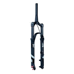 ZECHAO Mountain Bike Fork ZECHAO Bicycle Suspension Air Fork, With Rebound Adjustment 26 / 27.5 / 29 Inch Shock Absorber Forks Stroke 140mm Remote Lockout, For MTB Bike Accessories (Color : Cone tube RL, Size : 26inch)