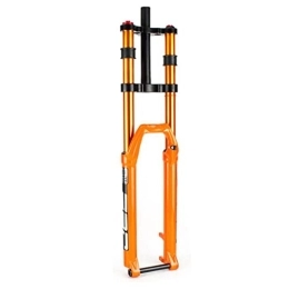 ZECHAO Mountain Bike Fork ZECHAO Double Shoulder Air Fork 27.5 / 29in, Lightweight Alloy 1-1 / 8" Rebound Adjust 15 * 100mm Axle 150mm Travel MTB Bicycle Front Fork Accessories (Color : Orange, Size : 27.5inch)